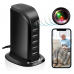Hidden Spy USB Charger Camera, Spy Camera 5-Port USB 